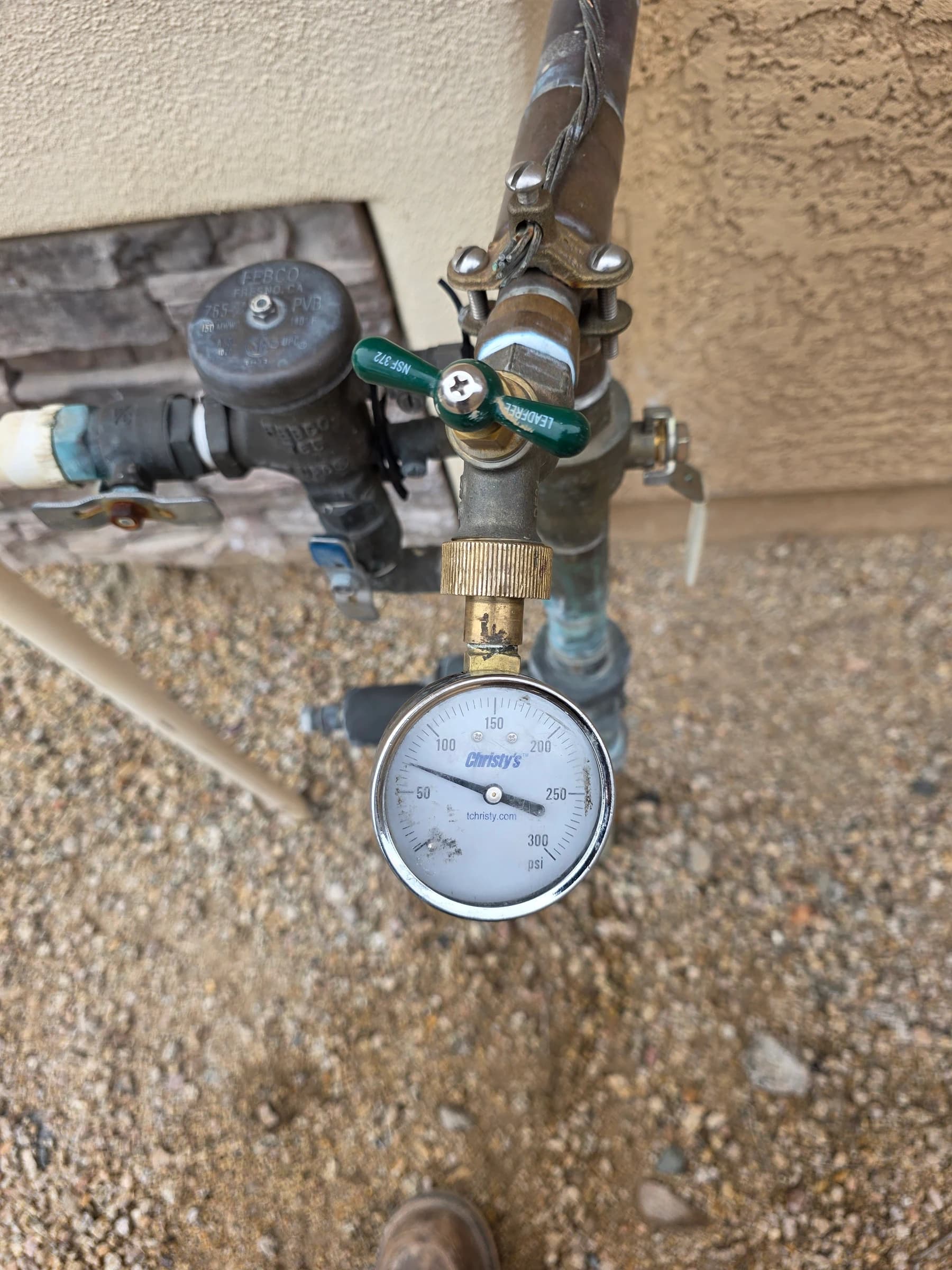 Pressure tested at the riser after the repair.